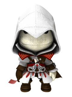 Ezio costume for Sackboy sneaking into PlayStation Store