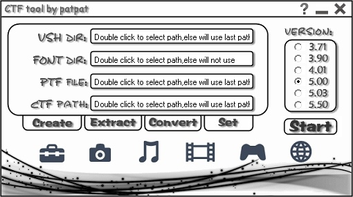 PSP homebrew - CTF Tool GUI v4.0 Final
