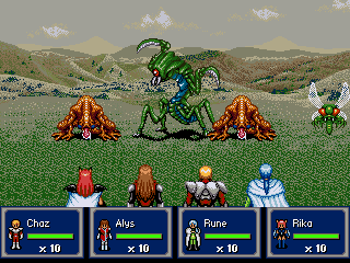 PSP homebrew game - Phantasy Star II+IV OpenBOR demo