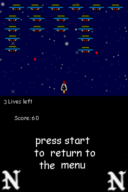 DS homebrew game - StarShooter v2.0