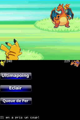 DS homebrew game - Pokemon Battle v0.8