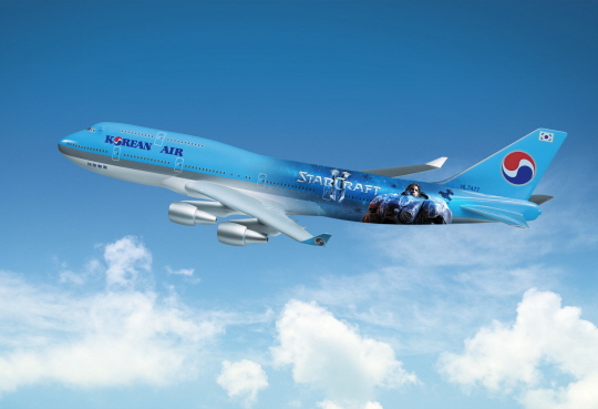 StarCraft II flies high into the sky with Korean Air