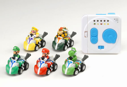 These Mario Kart RC toys come with powerups