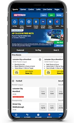 Betfred Sportsbook Review 2025 Screenshot