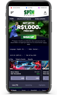 Spin Sports Colombia para apostadores Screenshot