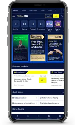 William Hill Sportsbook Review 2025 Screenshot