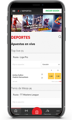 Zamba Apuestas deportivas Colombia Screenshot
