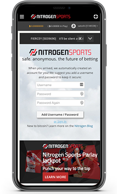 Nitrogen Sports Review 2025 – Secure Bitcoin Betting Screenshot