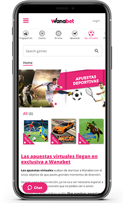 Wanabet Apuestas en México Screenshot